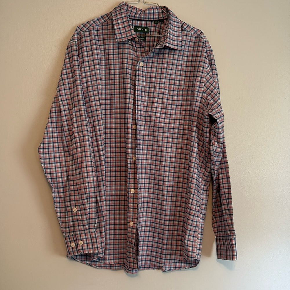 ORVIS Men’s Classic Fit shirt, size L, button down,